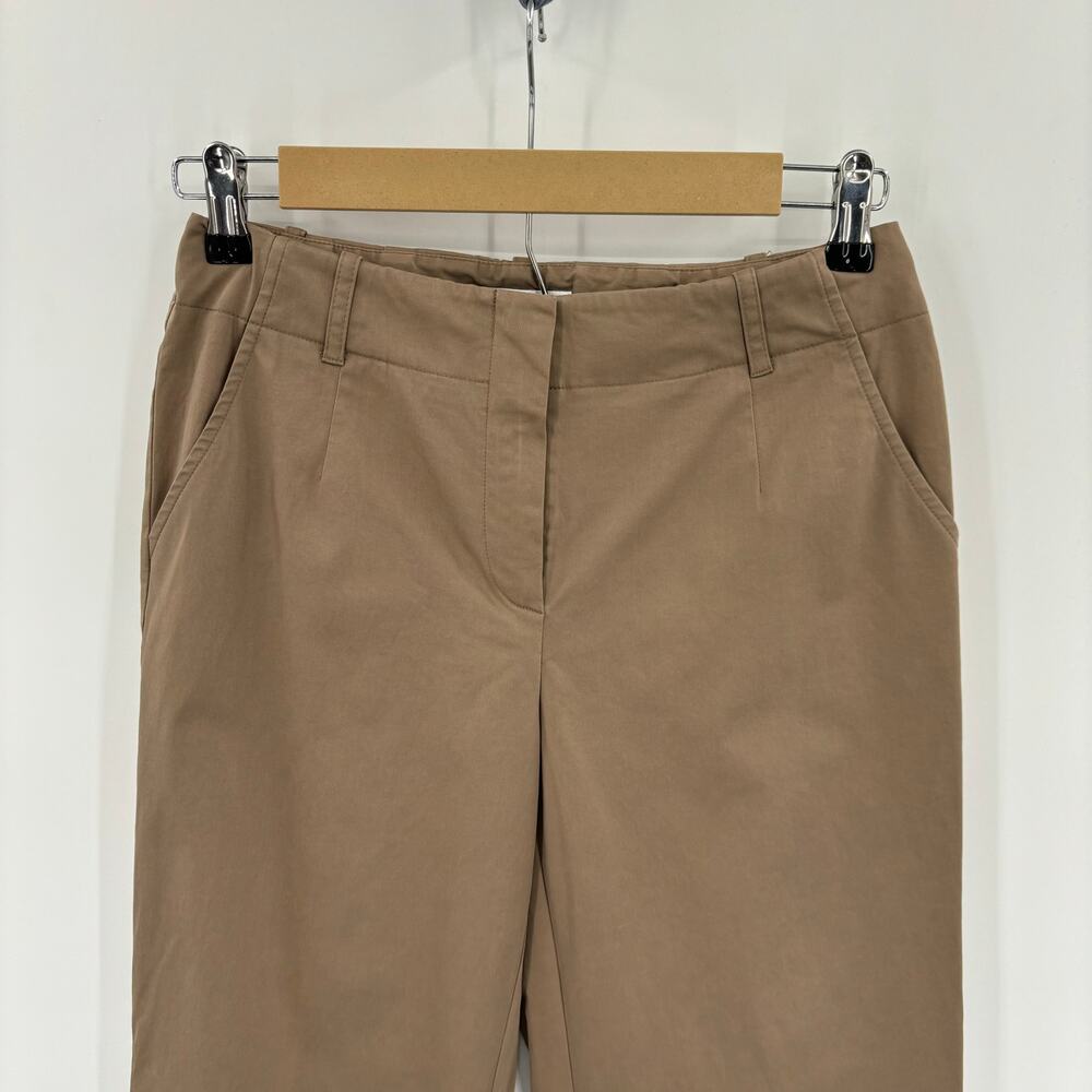 Talbots Petites Tan Mid Rise Straight Leg Pants Size 4P Minimalist Classic - Picture 4 of 13